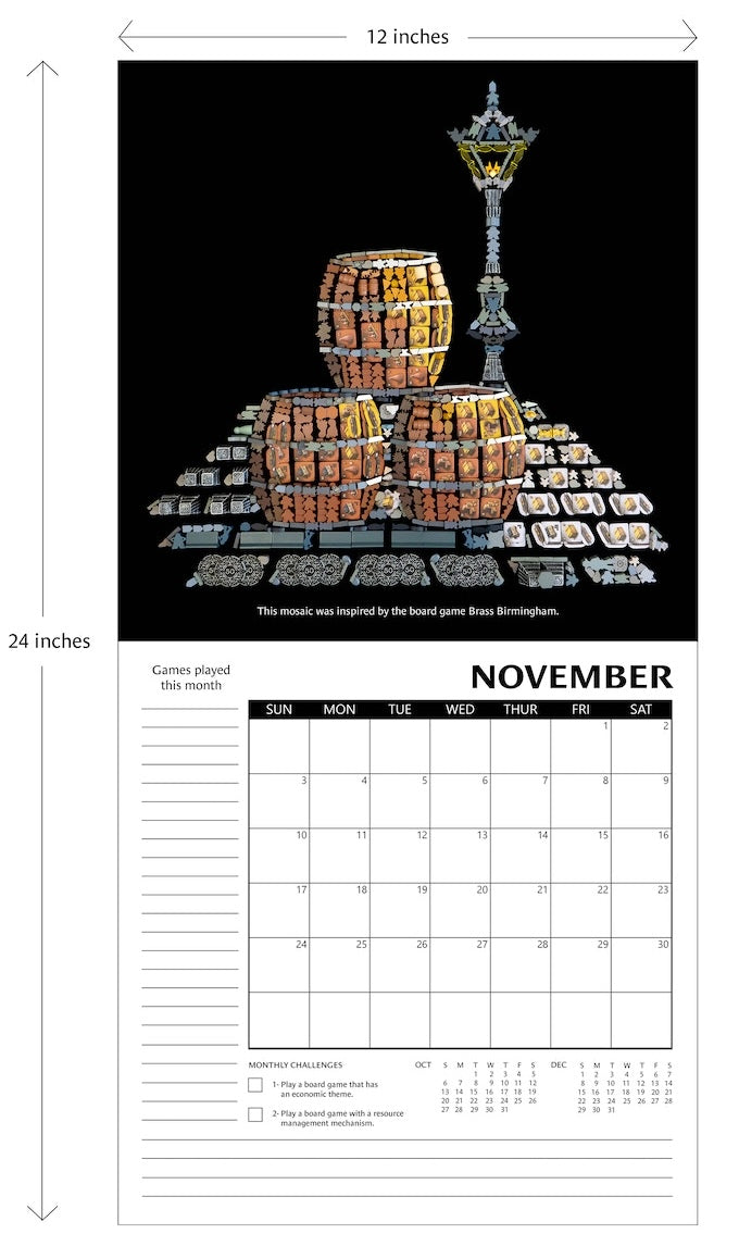 Board Game Art Creations - 2024 Calendar