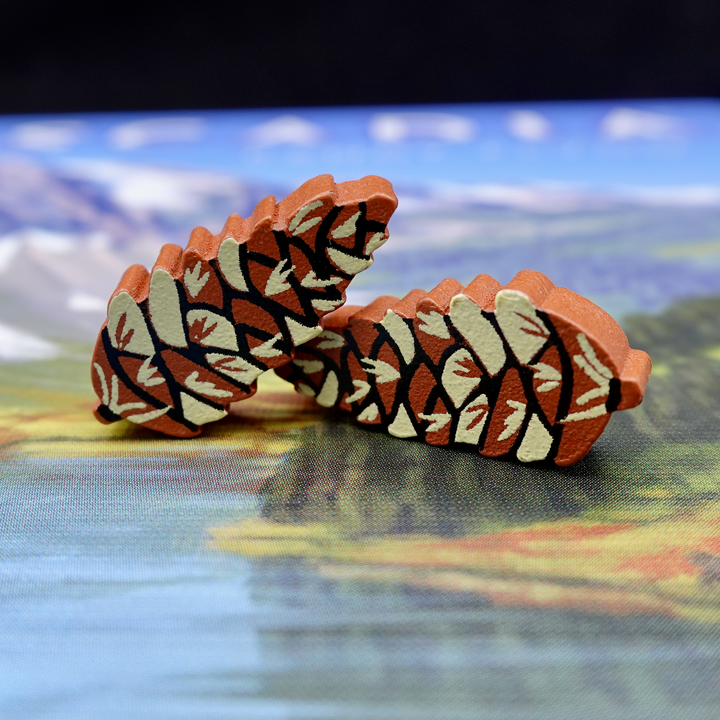 Cascadia: Wooden Pine Cones (Meeple Source)