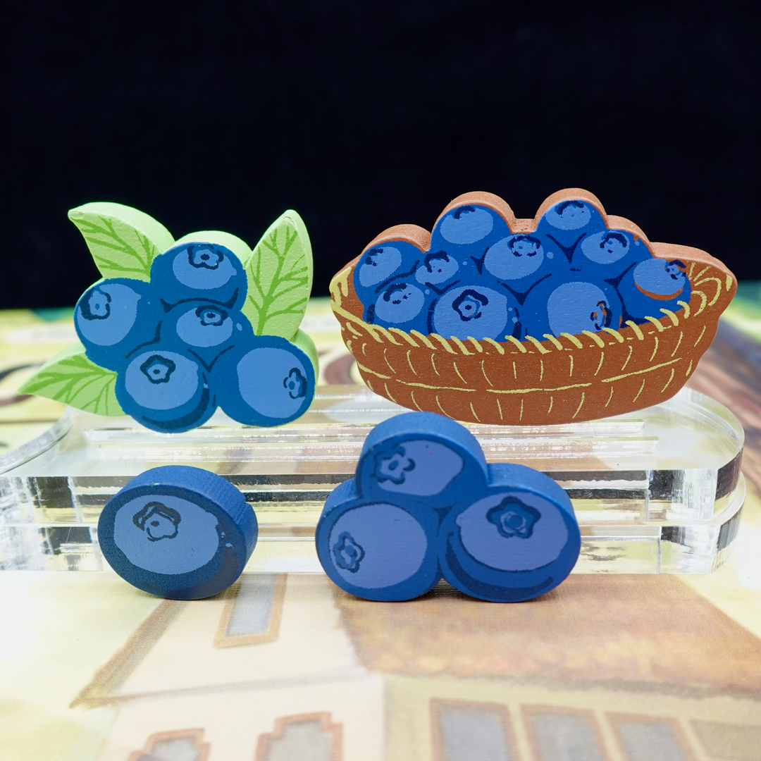 Woodcraft: Wooden Blueberries (Meeple Source)