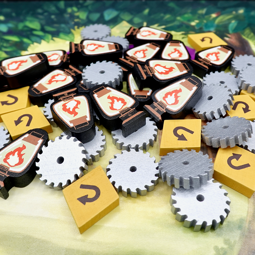 Woodcraft: Upgraded Wooden Resources (Meeple Source)