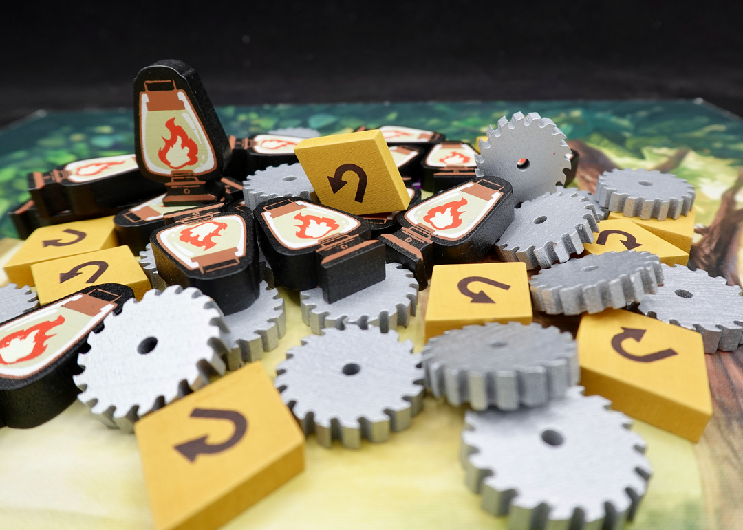Woodcraft: Upgraded Wooden Resources (Meeple Source)