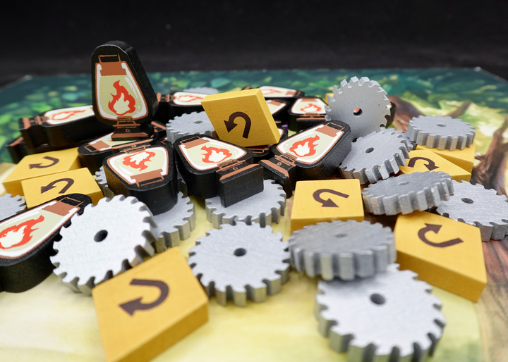 Woodcraft - Upgraded Wooden Resources (Meeple Source)