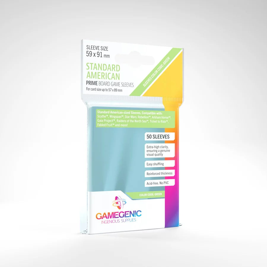 A set of clear, plastic card sleeves in their retail packaging on a white background