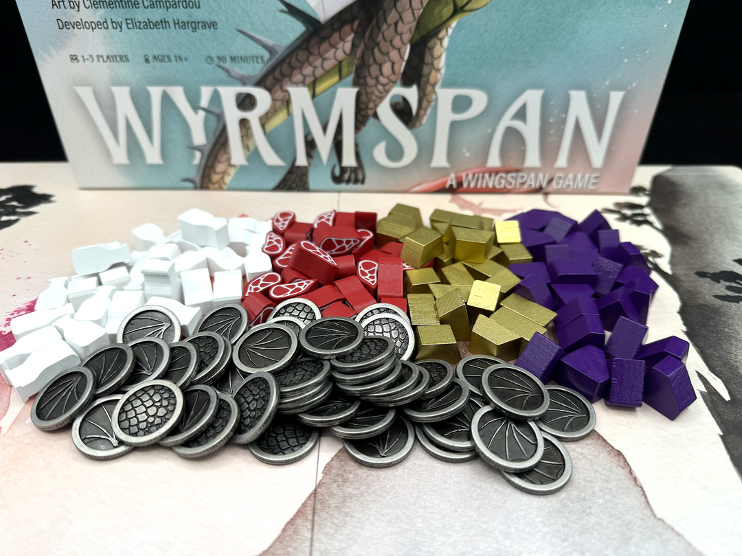 Wyrmspan: Metal Coins & Wooden Resources