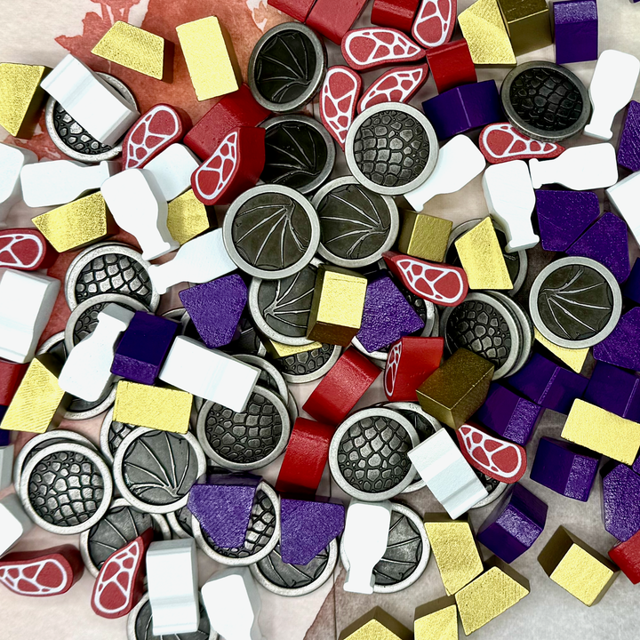 Wyrmspan: Metal Coins & Wooden Resources