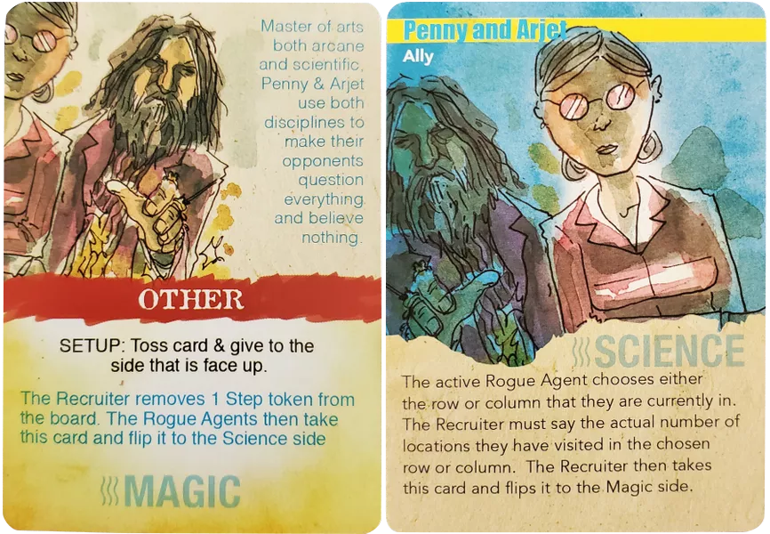Mind MGMT: Penny and Arjet Promo Card