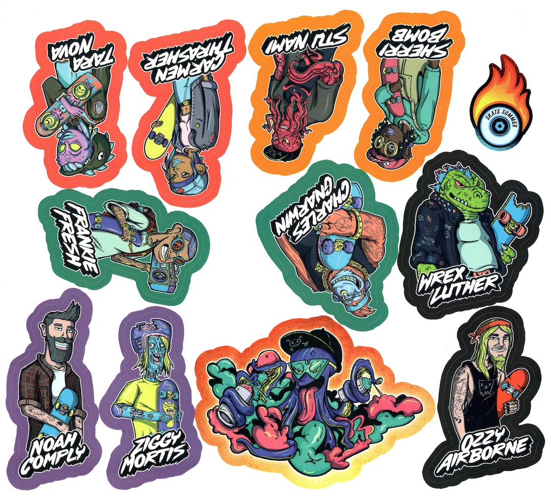 Skate Summer: Sticker Pack