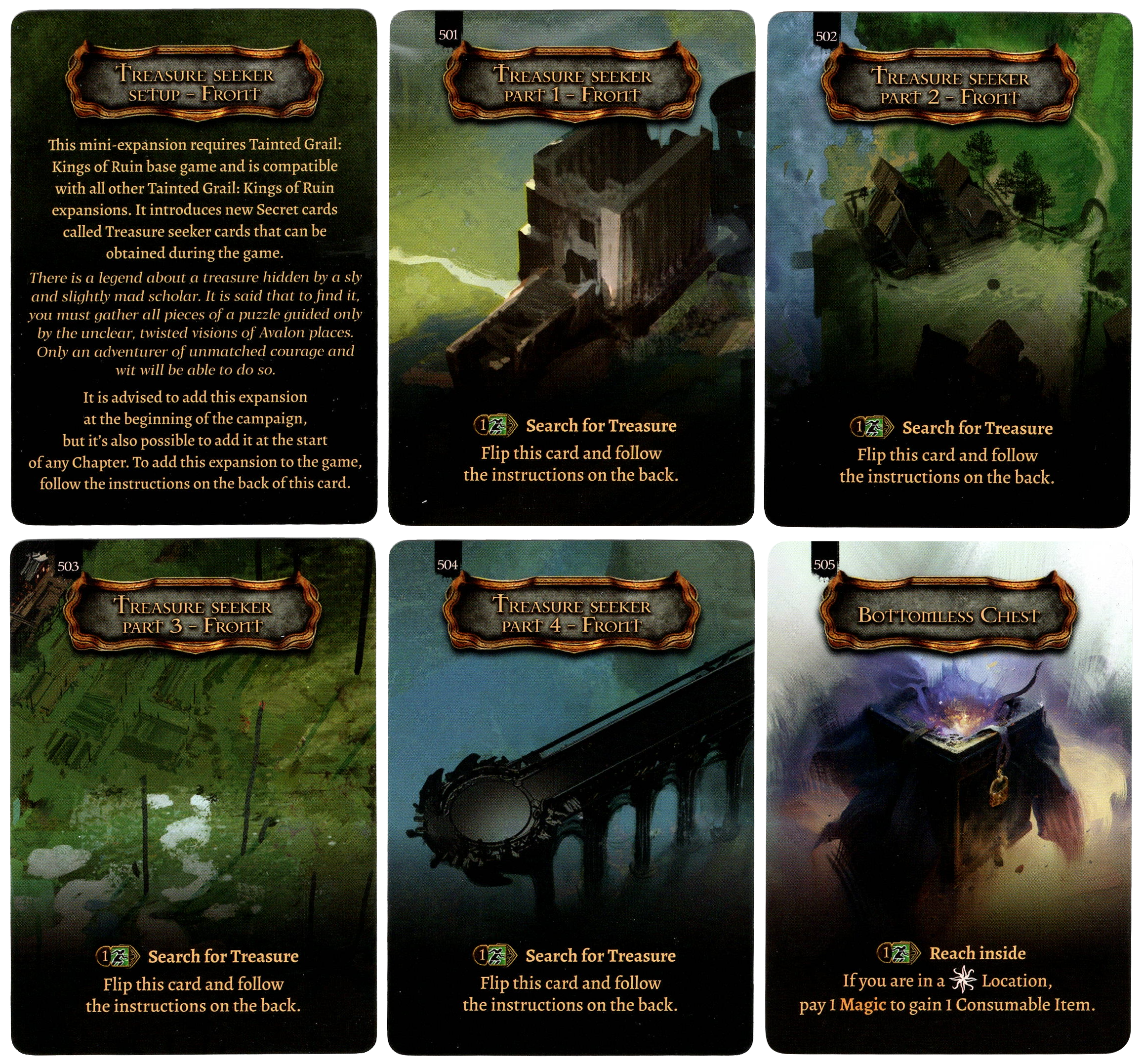 tainted grail card sleeves Tainted Grail: Kings of Ruin – Treasure Seeker Promo Cards – BoardGameGeek  Store