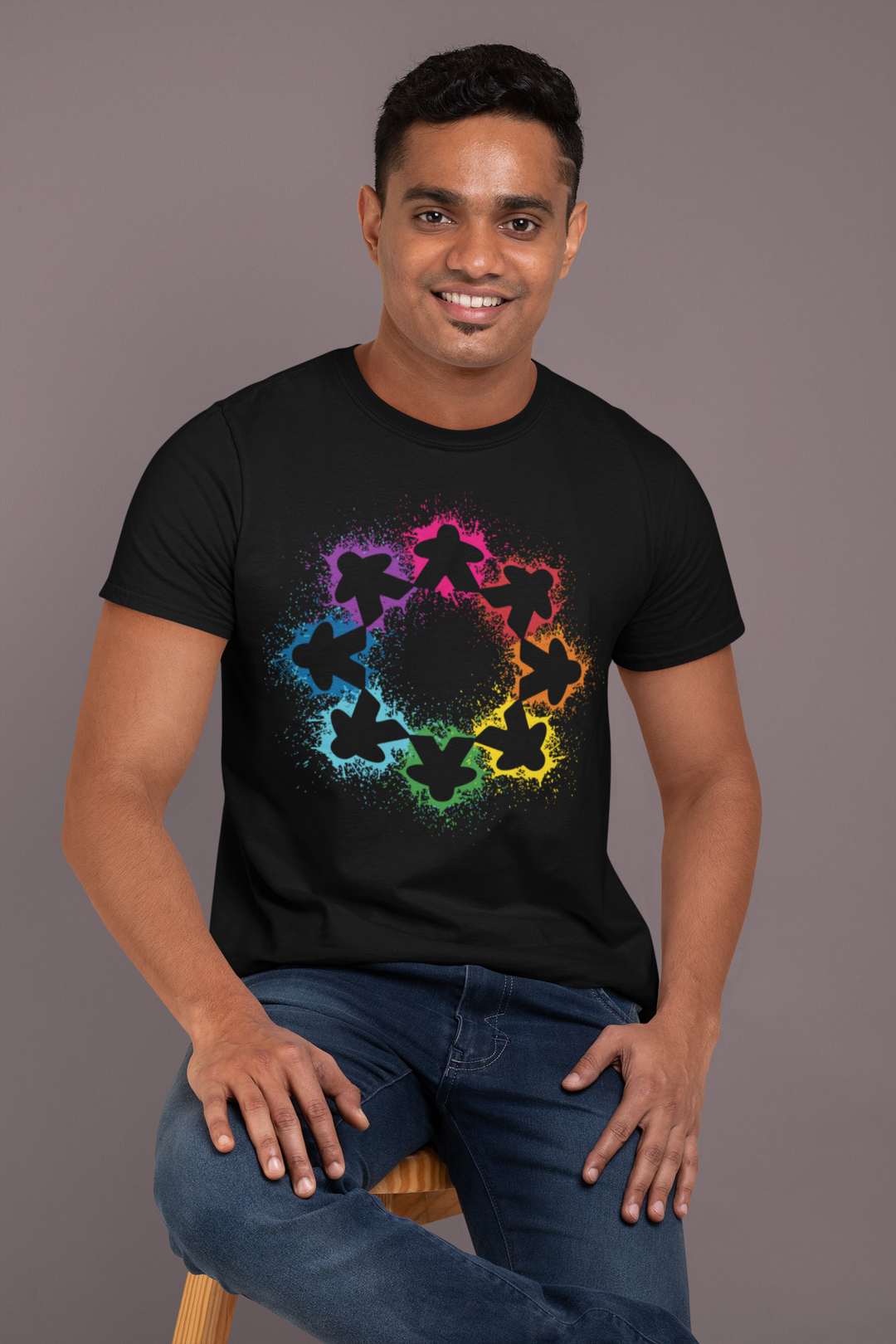 Paint Splash Meeples T-shirt