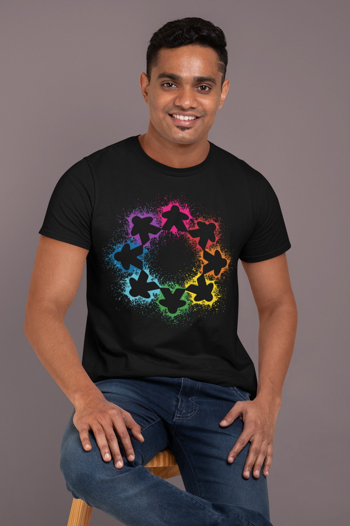Paint Splash Meeples T-shirt