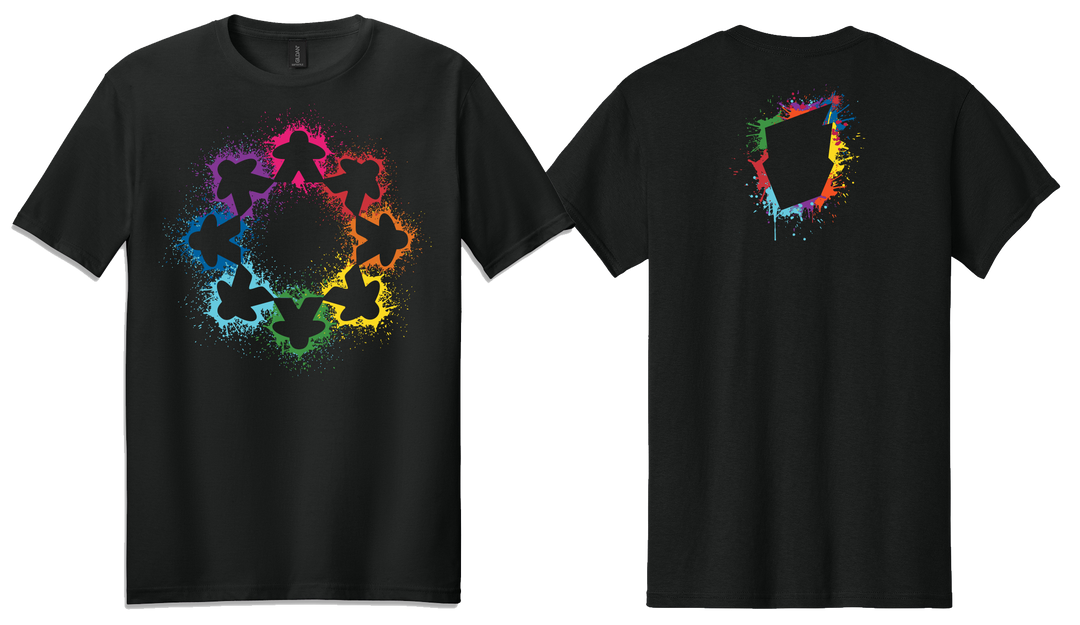 Paint Splash Meeples T-shirt
