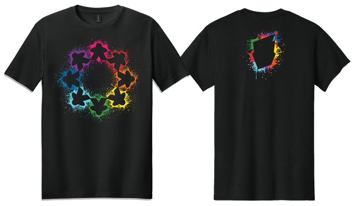 Paint Splash Meeples T-shirt