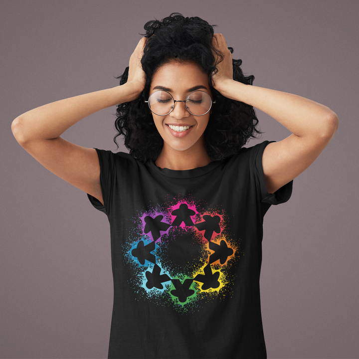 Paint Splash Meeples T-shirt