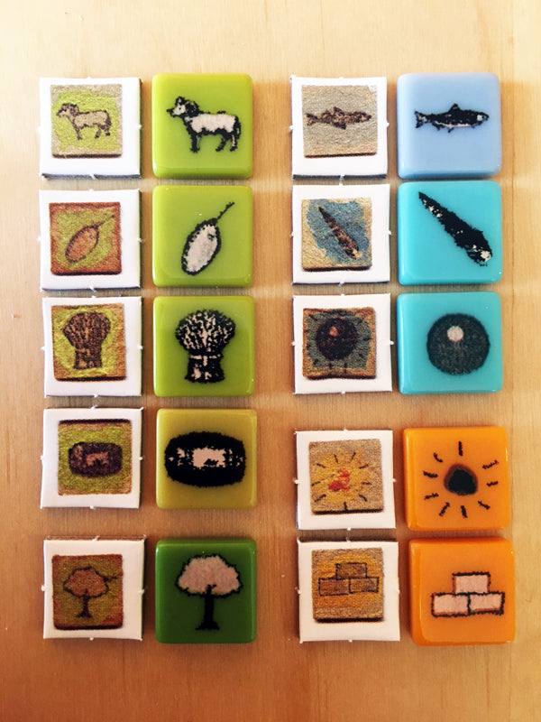 GeekUp Bit Set: Antiquity for use with the board game Antiquity, REORDER, sold at the BoardGameGeek Store