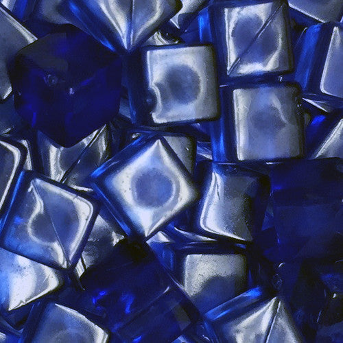 Translucent Plastic Cubes - 8 mm - Bag of 50 for use with the board game REORDER, sold at the BoardGameGeek Store