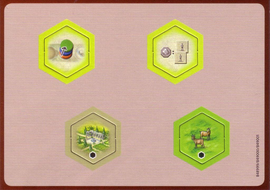 Castles of Burgundy: 2nd Expansion - New Hex Tiles for use with the board game C, Castles of Burgundy, Spring Sale, sold at the BoardGameGeek Store