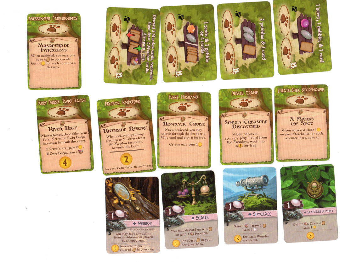 Everdell: Pearlbrook Expansion: Freshwater cards for use with the board game E, Everdell, sold at the BoardGameGeek Store