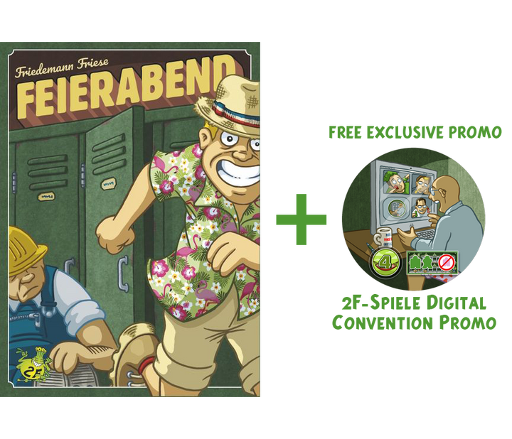 Finishing Time (+ free exclusive promo!) for use with the board game Feierabend, Finishing Time, Spring Sale, sold at the BoardGameGeek Store