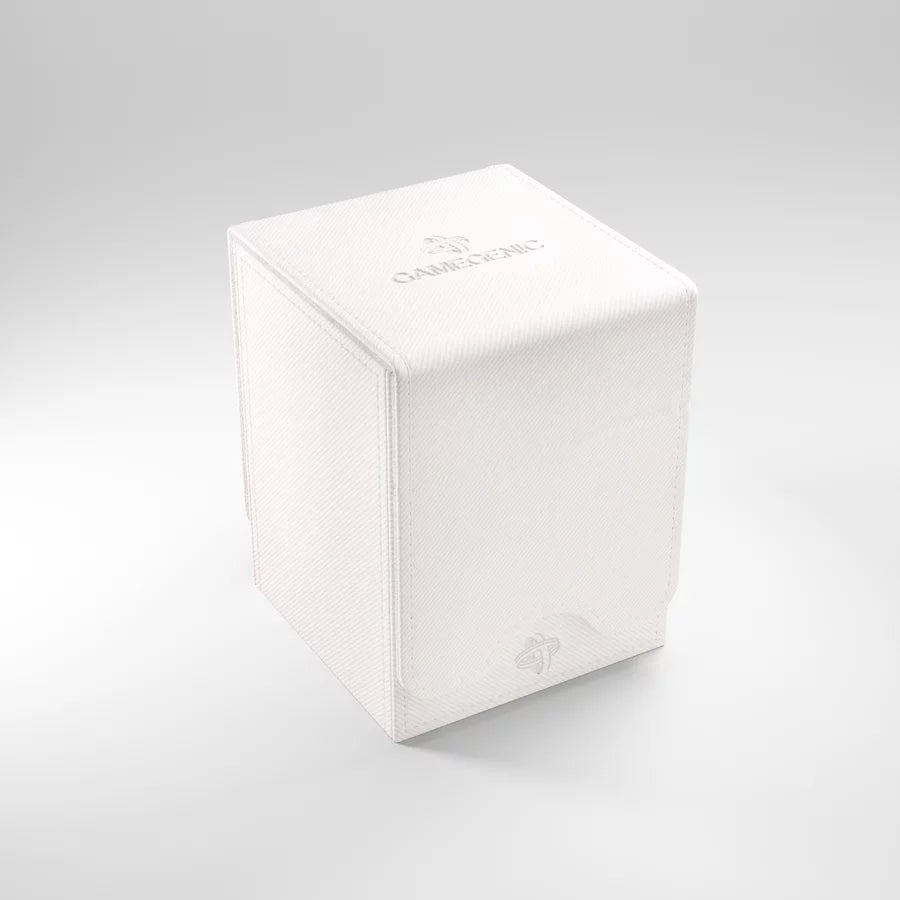 A photo of a pink, fabric box on a white background with the lid closed.