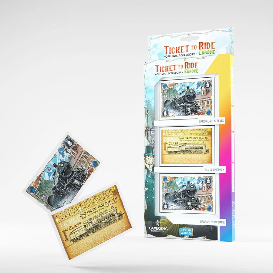 Gamegenic - Ticket to Ride Card Sleeves for use with the board game , sold at the BoardGameGeek Store