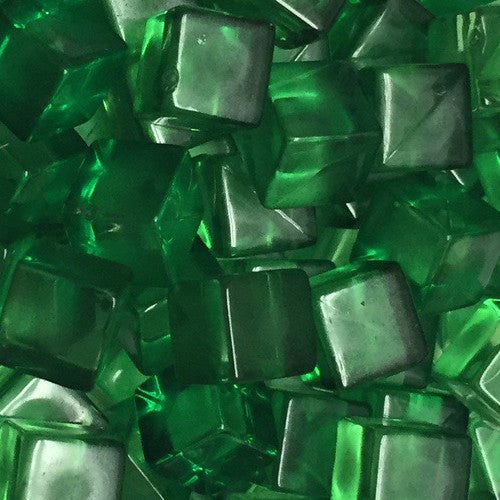 Translucent Plastic Cubes - 8 mm - Bag of 50 for use with the board game REORDER, sold at the BoardGameGeek Store
