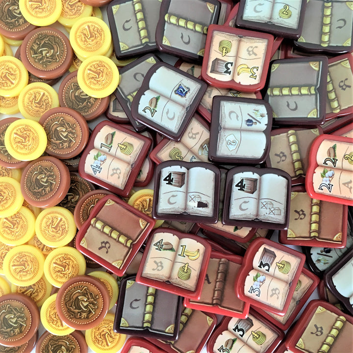 GeekUp Bit Set: Mombasa for use with the board game Mombasa, REORDER, sold at the BoardGameGeek Store