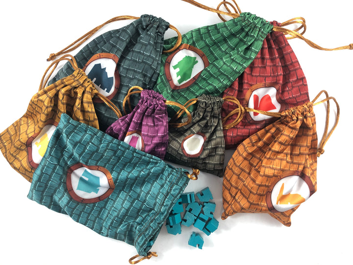 GeekUp Bag Set: Tiny Towns for use with the board game REORDER, Tiny Towns, sold at the BoardGameGeek Store