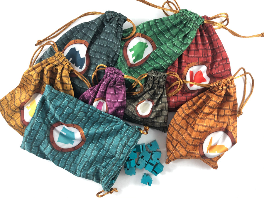 GeekUp Bag Set: Tiny Towns for use with the board game REORDER, Tiny Towns, sold at the BoardGameGeek Store