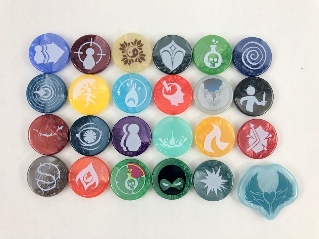 GeekUp Bit Set: Dice Throne Season 1 for use with the board game Dice Throne: Season 1, REORDER, sold at the BoardGameGeek Store