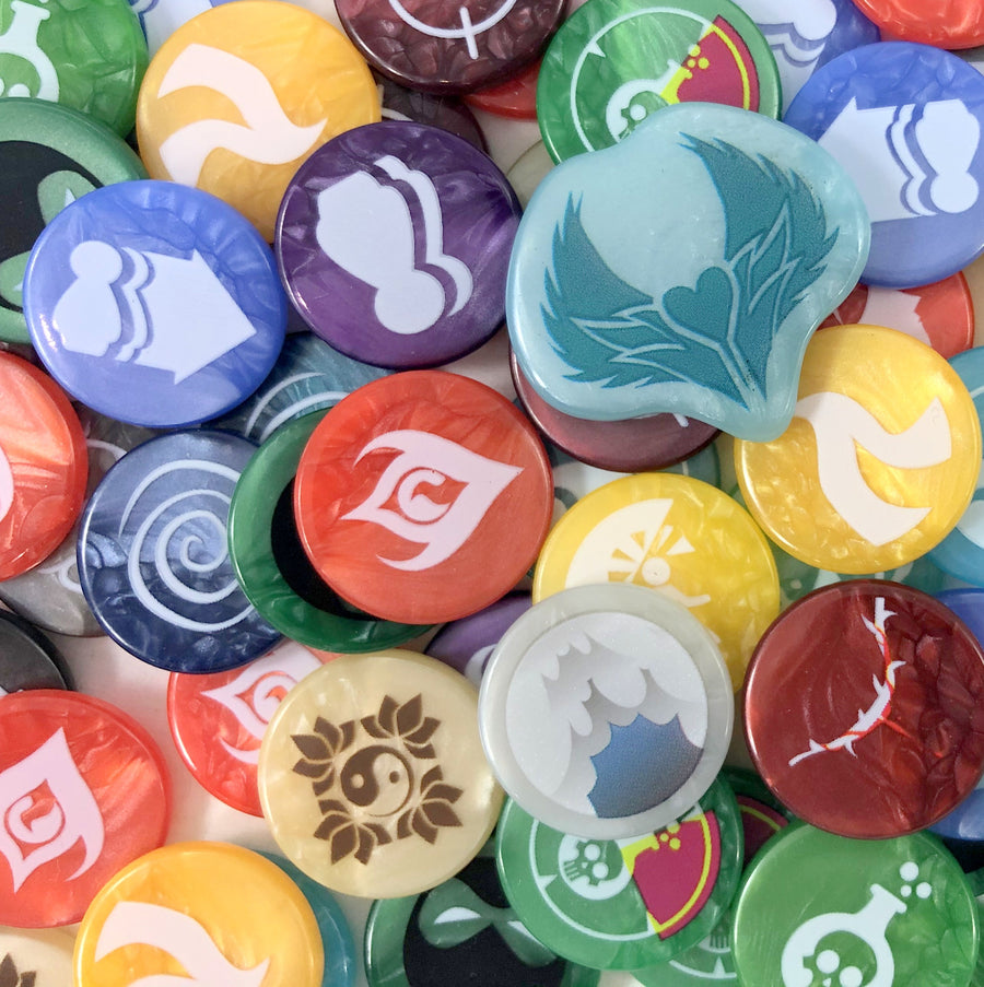 GeekUp Bit Set: Dice Throne Season 1 for use with the board game Dice Throne: Season 1, REORDER, sold at the BoardGameGeek Store