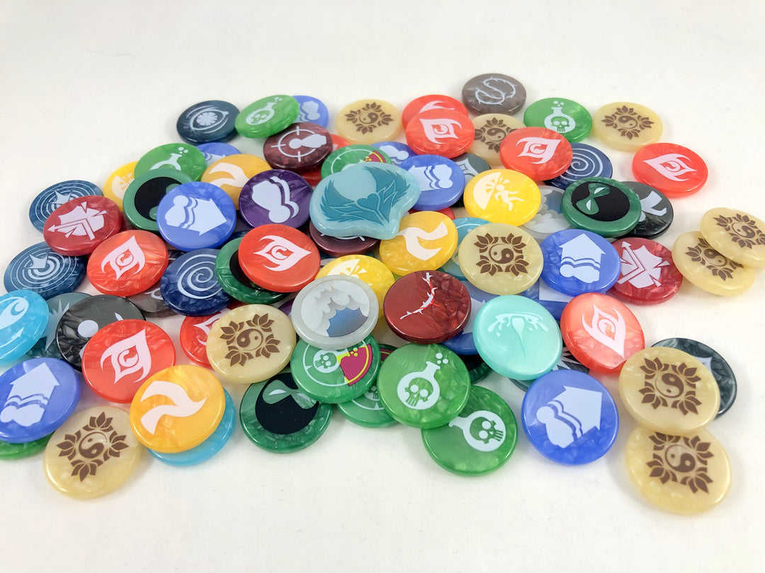 GeekUp Bit Set: Dice Throne Season 1 for use with the board game Dice Throne: Season 1, REORDER, sold at the BoardGameGeek Store