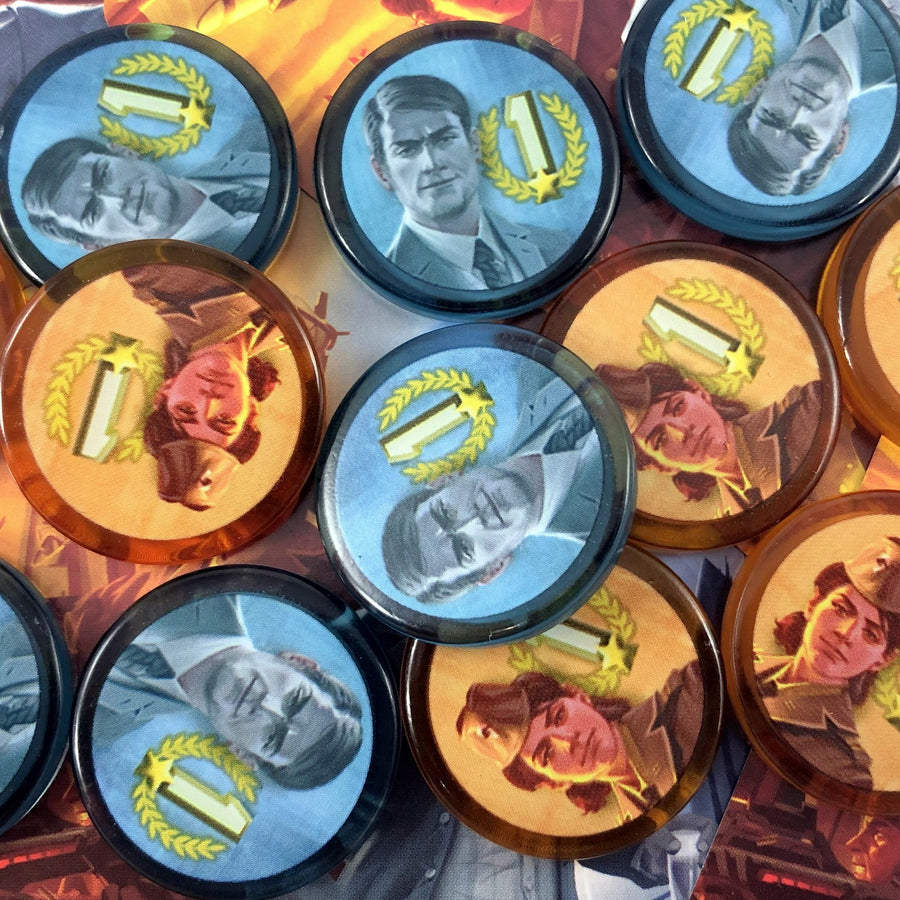 GeekUp Bit Set: It's a Wonderful World for use with the board game It's a Wonderful World, REORDER, sold at the BoardGameGeek Store