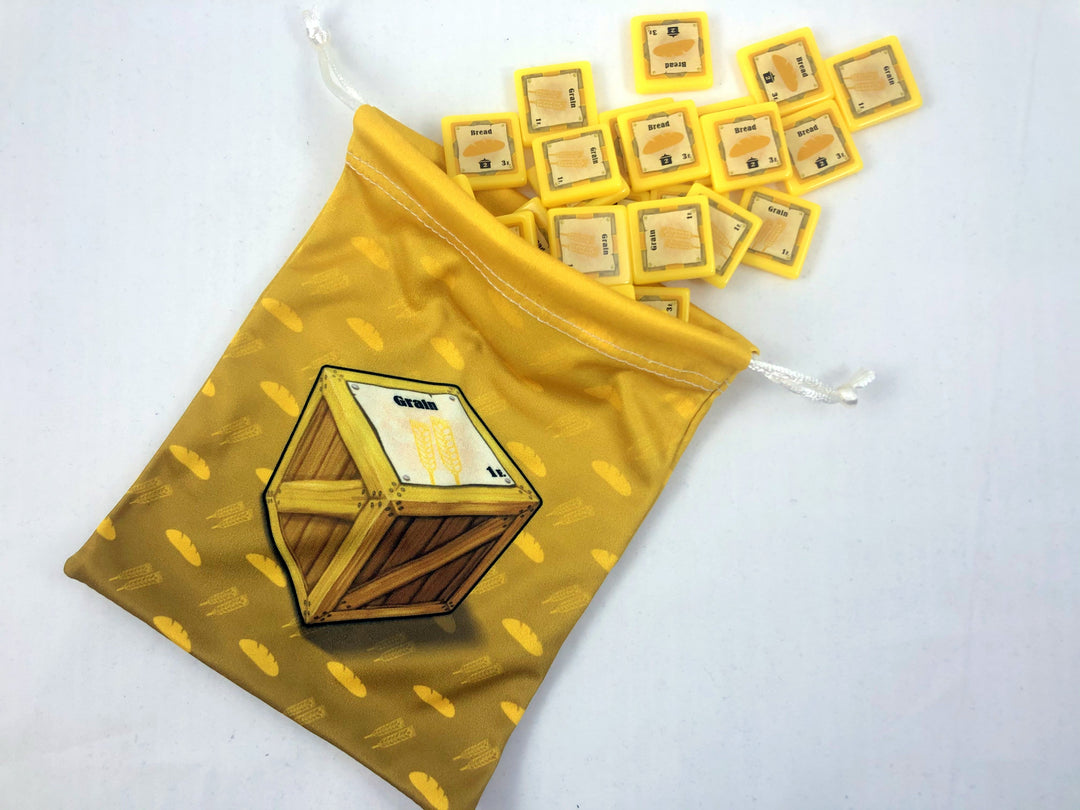 GeekUp Bag Set: Le Havre for use with the board game Le Havre, REORDER, sold at the BoardGameGeek Store