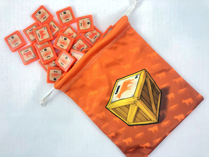 GeekUp Bag Set: Le Havre for use with the board game Le Havre, REORDER, sold at the BoardGameGeek Store