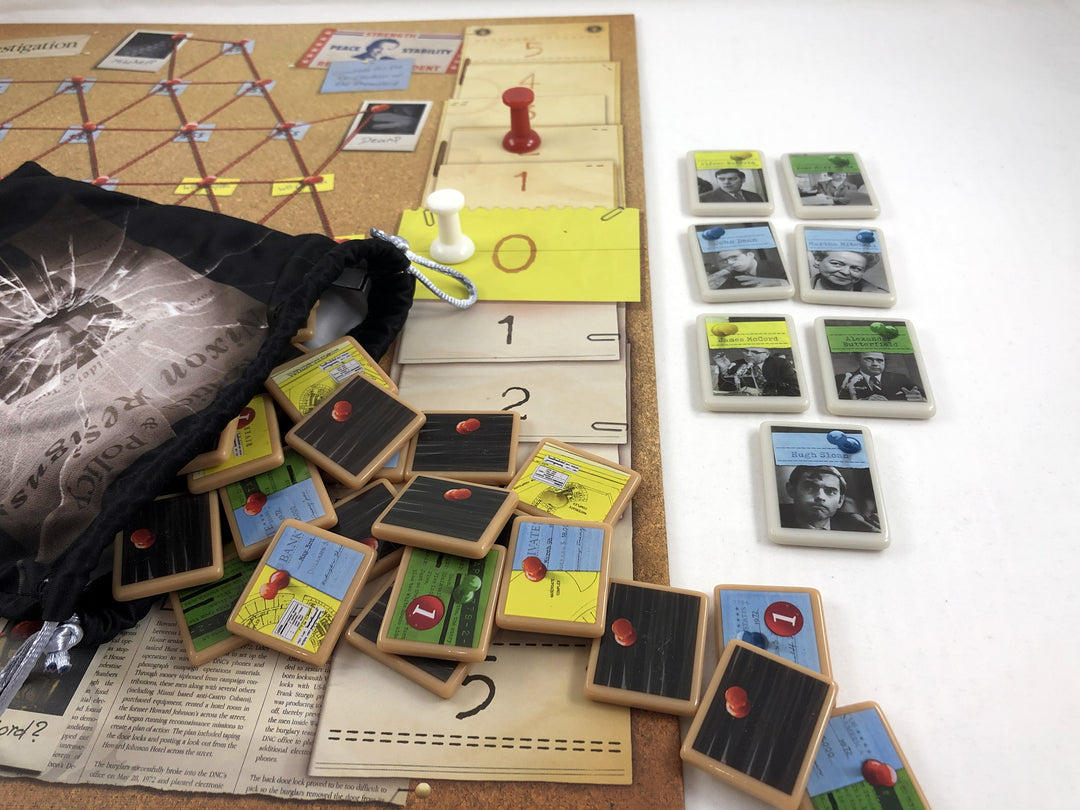 GeekUp Bit Set: Watergate for use with the board game REORDER, Watergate, sold at the BoardGameGeek Store