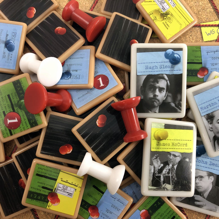 GeekUp Bit Set: Watergate for use with the board game REORDER, Watergate, sold at the BoardGameGeek Store