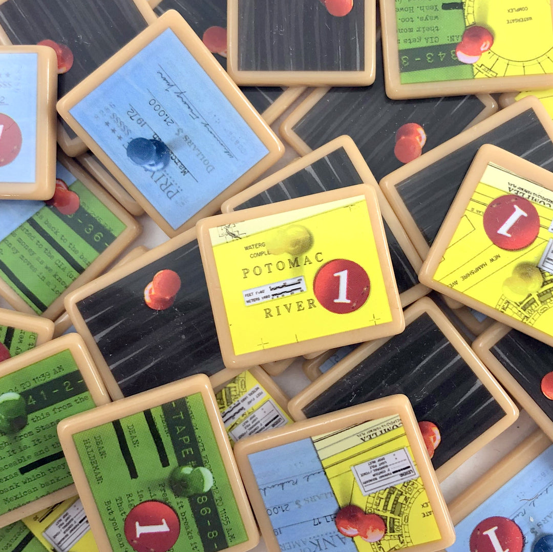 GeekUp Bit Set: Watergate for use with the board game REORDER, Watergate, sold at the BoardGameGeek Store