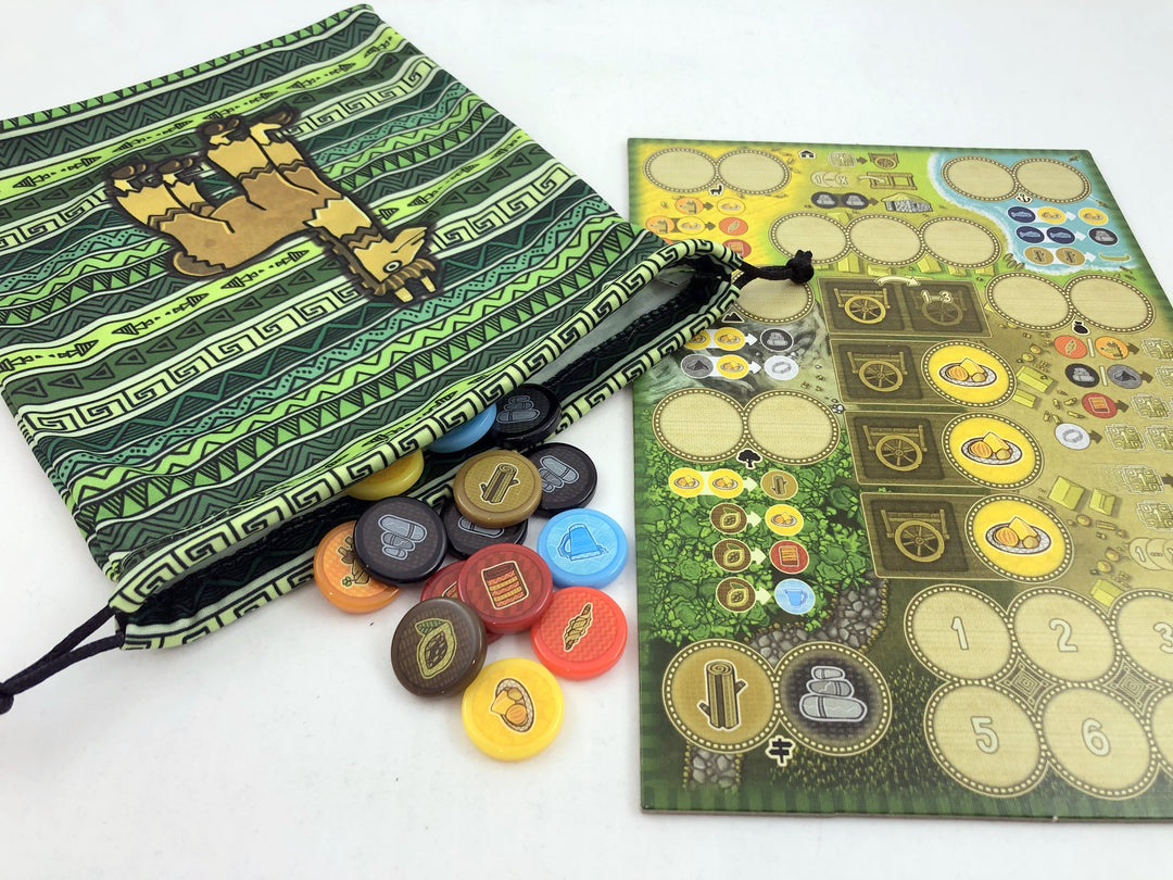 GeekUp Bag Set: Altiplano for use with the board game Altiplano, REORDER, sold at the BoardGameGeek Store