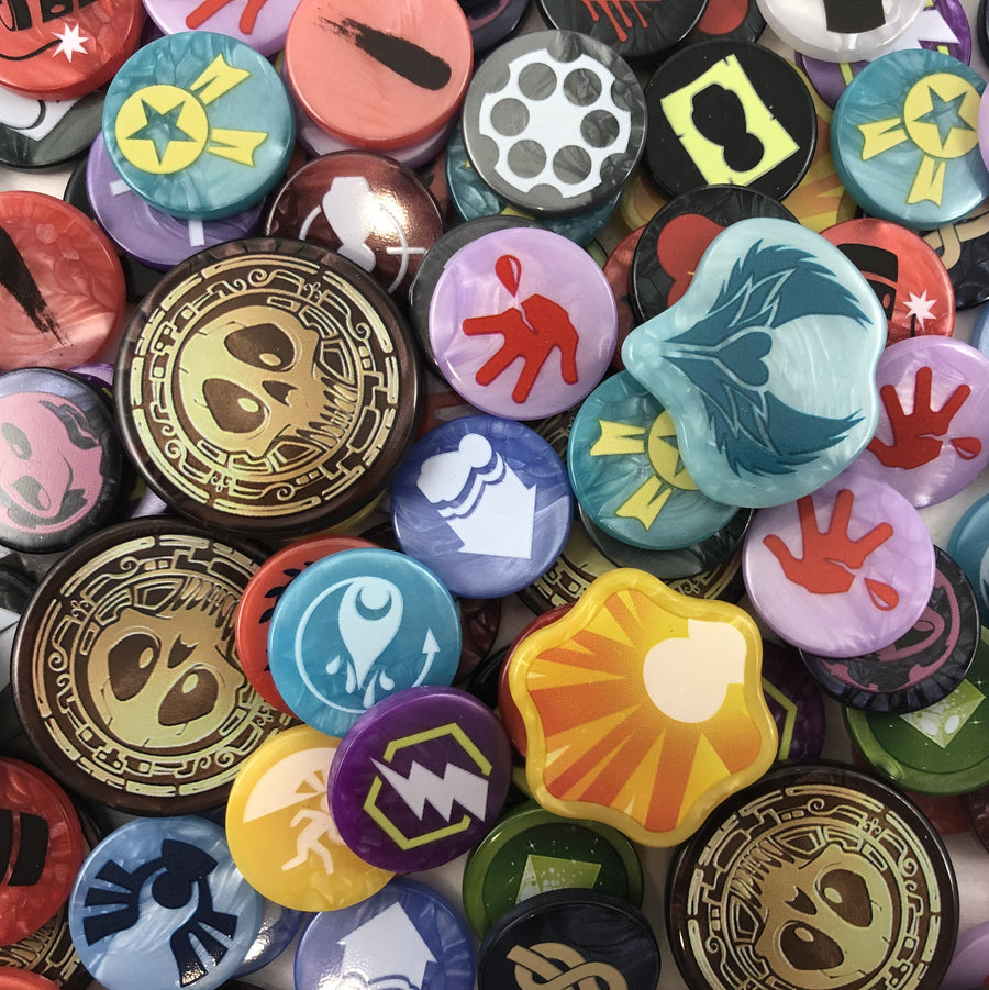 GeekUp Bit Set: Dice Throne Season 2 for use with the board game Dice Throne: Season 2, REORDER, sold at the BoardGameGeek Store