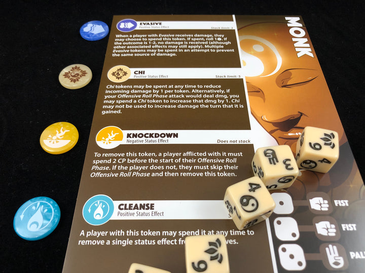 GeekUp Bit Set: Dice Throne Season 1 for use with the board game Dice Throne: Season 1, REORDER, sold at the BoardGameGeek Store