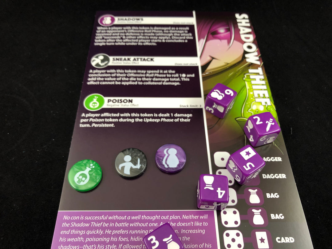 GeekUp Bit Set: Dice Throne Season 1 for use with the board game Dice Throne: Season 1, REORDER, sold at the BoardGameGeek Store