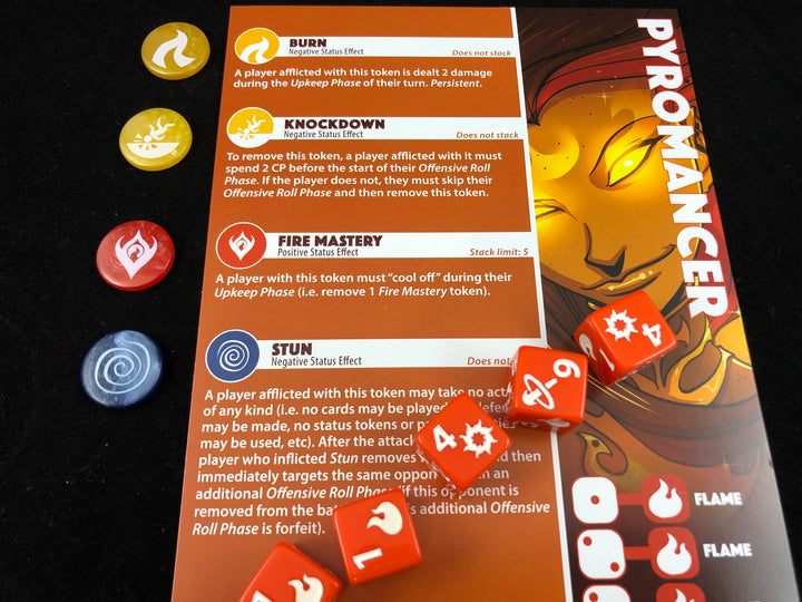 GeekUp Bit Set: Dice Throne Season 1 for use with the board game Dice Throne: Season 1, REORDER, sold at the BoardGameGeek Store