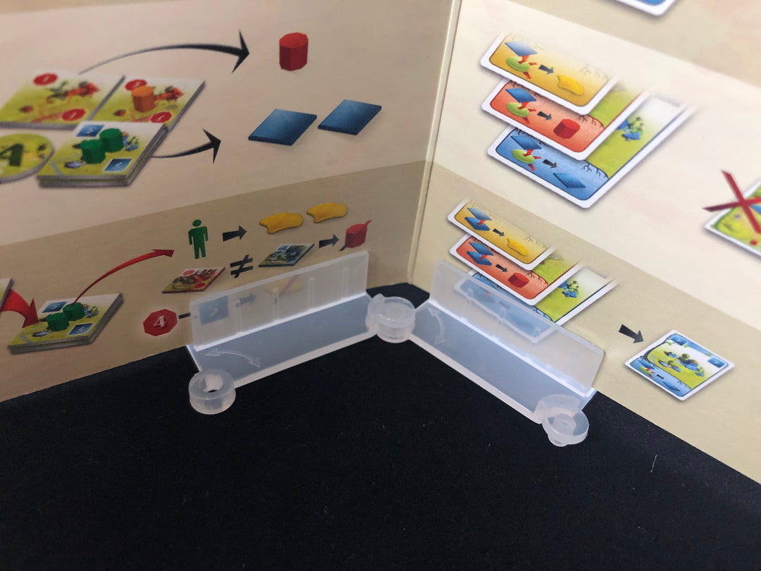 GeekUp: Shield Stands (pack of 4) for use with the board game REORDER, sold at the BoardGameGeek Store