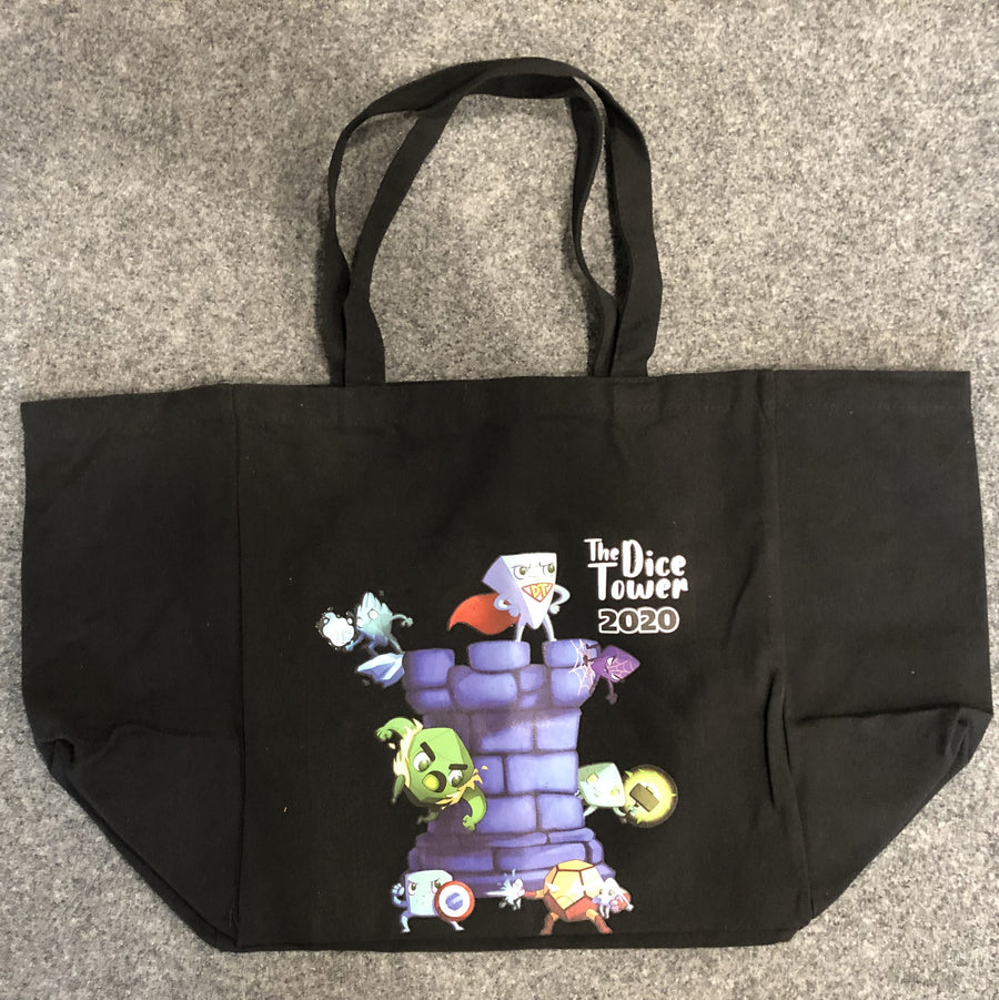The Dice Tower: 2020 Reusable Tote for use with the board game The Dice Tower, sold at the BoardGameGeek Store
