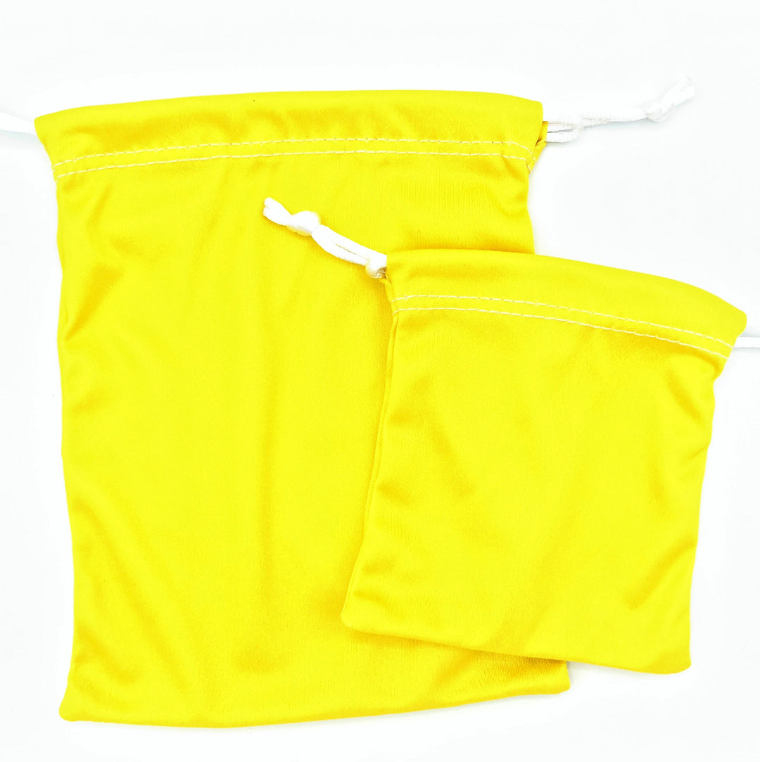 Microfiber Drawstring Bags for use with the board game REORDER, sold at the BoardGameGeek Store