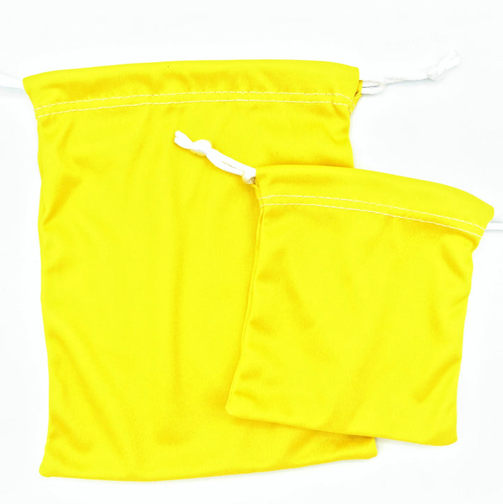 Microfiber Drawstring Bags for use with the board game REORDER, sold at the BoardGameGeek Store