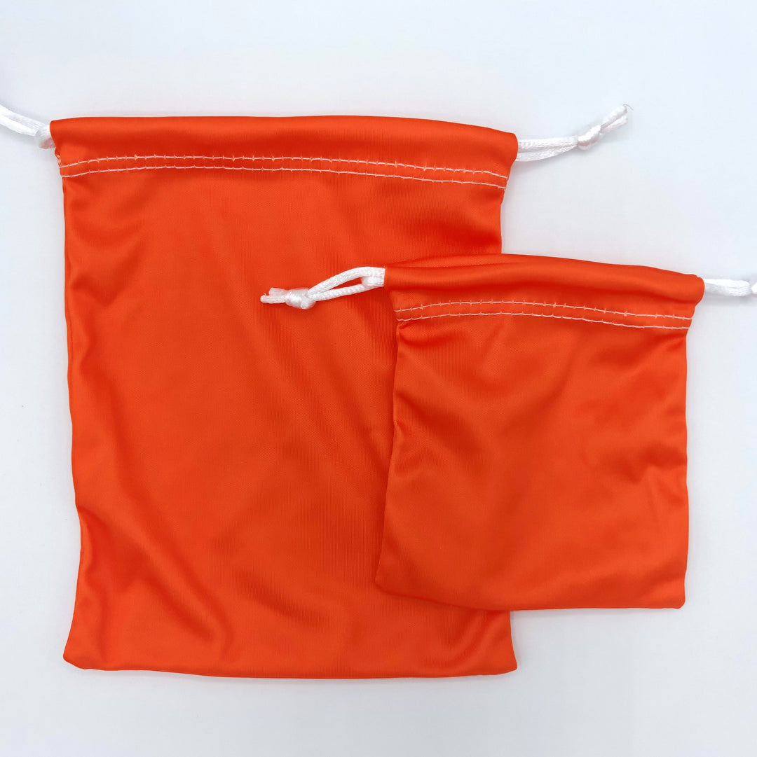 Microfiber Drawstring Bags for use with the board game REORDER, sold at the BoardGameGeek Store