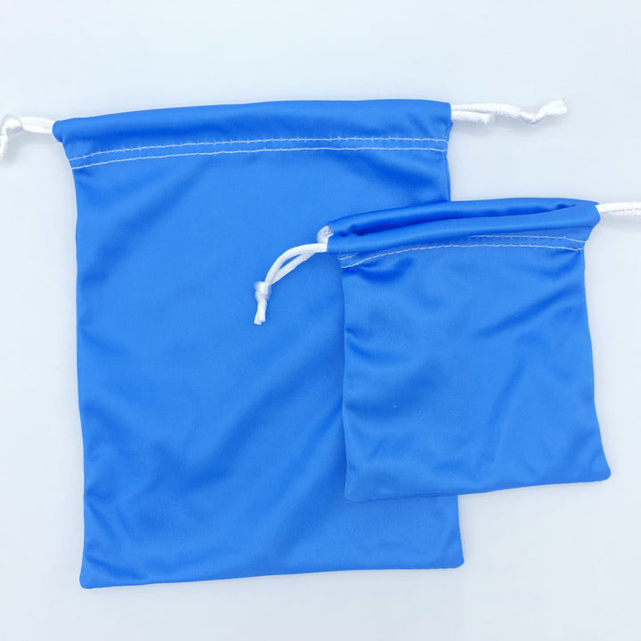 Microfiber Drawstring Bags for use with the board game REORDER, sold at the BoardGameGeek Store