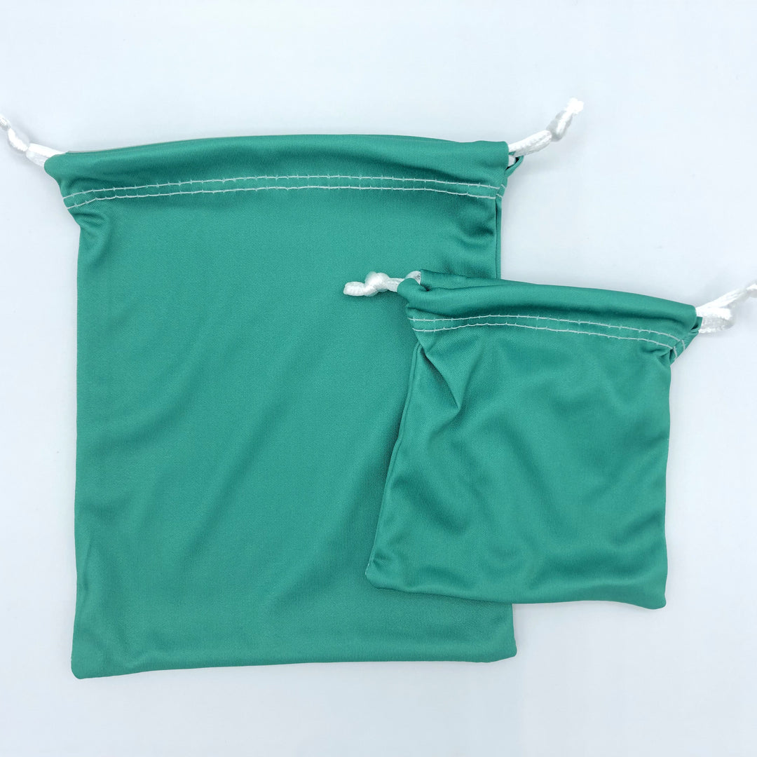 Microfiber Drawstring Bags for use with the board game REORDER, sold at the BoardGameGeek Store