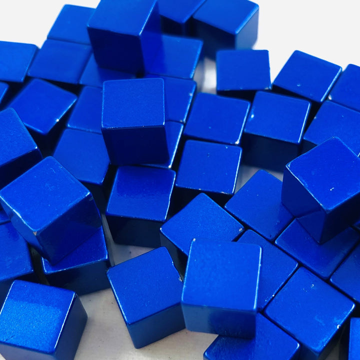 Metal Cubes - 8 mm - Bag of 30 for use with the board game REORDER, sold at the BoardGameGeek Store